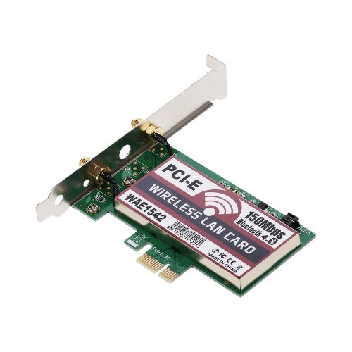 بطاقة شبكة LAN لاسلكية BT WiFi مع بطاقة محول PCI-E هوائيات عالية الكسب 150M