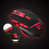 Motospeed Wired Mouse Gaming Mouse 4000DPI 9 أزرار الفئران البصرية مع مجموعة ضبط الأثق