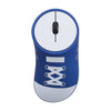 Wireless Rechargeable Mouse Sneaker Mice 2.4G Wireless Office Mouse Silent Click Auto-sleep Plug and Play (Blue)