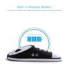 Wireless Rechargeable Mouse Sneaker Mice 2.4G Wireless Office Mouse Silent Click Auto-sleep Plug and Play (Blue)