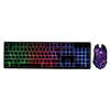 لوحة مفاتيح وماوس كومبو N-Key Rollover ماوس ألعاب سلكي لوحة مفاتيح مكتبية صامتة ماوس RGB 104 مفاتيح