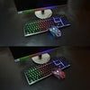 لوحة مفاتيح وماوس كومبو N-Key Rollover ماوس ألعاب سلكي لوحة مفاتيح مكتبية صامتة ماوس RGB 104 مفاتيح