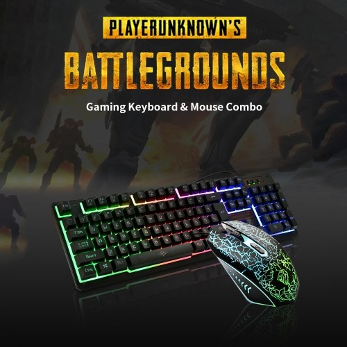 لوحة مفاتيح وماوس كومبو N-Key Rollover ماوس ألعاب سلكي لوحة مفاتيح مكتبية صامتة ماوس RGB 104 مفاتيح
