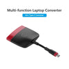 محول 3in1 من النوع C من النوع C إلى HD + USB + PD 60HZ محول 4K HD التوصيل والتشغيل USB HUB