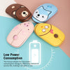 FD E680 2.4G Wireless Mouse Super Cute Cartoon Style ABS Silent Clicks Ergonomic Mute Mice With Mouse Mat Low Power Consumption Yellow