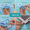 FD E680 2.4G Wireless Mouse Super Cute Cartoon Style ABS Silent Clicks Ergonomic Mute Mice With Mouse Mat Low Power Consumption Yellow