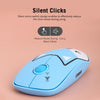 FD E680 2.4G Wireless Mouse Super Cute Cartoon Style ABS Silent Clicks Ergonomic Mute Mice With Mouse Mat Low Power Consumption Yellow