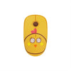 FD E680 2.4G Wireless Mouse Super Cute Cartoon Style ABS Silent Clicks Ergonomic Mute Mice With Mouse Mat Low Power Consumption Yellow