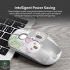 FD V8H 2.4G Wireless Mute Mouse Plug & Play Slim Mice Optical Tracking Power Saving Smooth Scroll Wheel for Laptop PC (Koala)