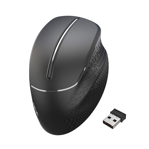 HXSJ T32 ماوس كتم صوت لاسلكي عمودي 2.4 جيجا هرتز 6 مفاتيح