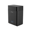 ORICO DS200U3-BK حاوية HDD ثنائية القرص USB3.0 مربع القرص الصلب المغناطيسي بحجم 3.5 بوصة.