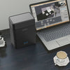 ORICO DS200U3-BK حاوية HDD ثنائية القرص USB3.0 مربع القرص الصلب المغناطيسي بحجم 3.5 بوصة.