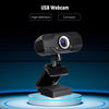 USB Webcam Video Camera Web Digital Camera 1MP 720P High-definition HD Camera 360°Rotation Plug and Play Camera with Noise Canceling Microphone for Computers Laptop