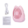 Cat New USB Fan Mini Portable Fan Resplable Small Fan for Home Office مكتب سطح المكتب Sq 2022 Pink