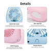 Cat New USB Fan Mini Portable Fan Resplable Small Fan for Home Office مكتب سطح المكتب Sq 2022 Pink