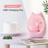 Cat New USB Fan Mini Portable Fan Resplable Small Fan for Home Office مكتب سطح المكتب Sq 2022 Pink