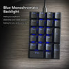 Motospeed K23 Keyboard USB Wired Numeric Mechanical Keyboard 21 Keys Blue Backlight Keyboard with OUTEMU Blue Switch