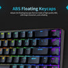 Magic-Refiner MK14 RGB لوحة مفاتيح بإضاءة خلفية 68 مفتاحًا لوحة معدنية N-key Rollover لوحة مفاتيح الألعاب مفتاح أزرق أغطية مفاتيح عائمة 18 تأثيرات ضوئية سوداء