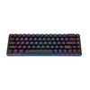 Magic-Refiner MK14 RGB لوحة مفاتيح بإضاءة خلفية 68 مفتاحًا لوحة معدنية N-key Rollover لوحة مفاتيح الألعاب مفتاح أزرق أغطية مفاتيح عائمة 18 تأثيرات ضوئية سوداء