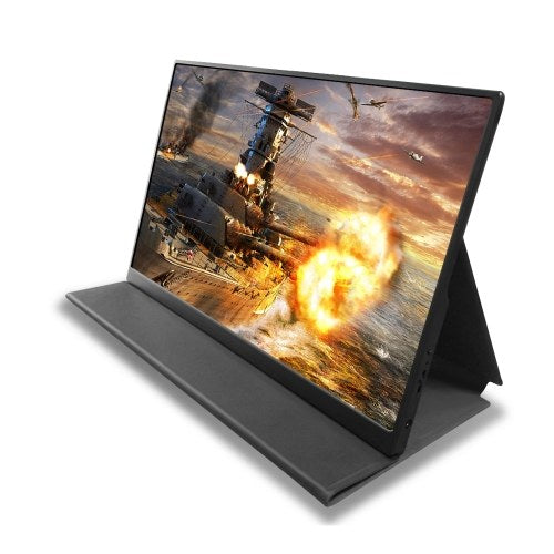 Portable Monitor Laptop Smart Case Protection Case Stand Holder with Sticker Easy Carrying With Speaker Hole for 12.5inch Monitor