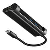 متعدد الوظائف 6 في 1 Type-C Hub Type-C إلى USB3.0 HD محول مع SD TF فتحة بطاقة USB3.1 محول التوصيل والتشغيل أسود