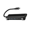 متعدد الوظائف 6 في 1 Type-C Hub Type-C إلى USB3.0 HD محول مع SD TF فتحة بطاقة USB3.1 محول التوصيل والتشغيل أسود