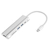 متعدد الوظائف 6 في 1 Type-C Hub Type-C إلى USB3.0 HD محول مع SD TF فتحة بطاقة USB3.1 محول التوصيل والتشغيل أسود