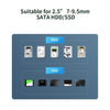 2.5 '' SATA SSD HDD العلبة