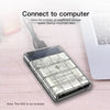 USB3.0 Hard Drive Case 2.5'' SATA HDD SSD Enclosure Portable High-speed Transmission HDD Enclosure Transparent