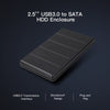 USB3.0 Hard Drive Case 2.5'' SATA HDD SSD Enclosure Portable High-speed Transmission HDD Enclosure Transparent