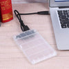 USB3.0 Hard Drive Case 2.5'' SATA HDD SSD Enclosure Portable High-speed Transmission HDD Enclosure Transparent