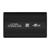 2.5'' SATA SSD HDD Enclosure USB2.0 to SATA Hard Disk Case Portable Aluminum Alloy SSD HDD Enclosure Black