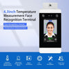 DT20W 4.3 بوصة قياس درجة الحرارة بالأشعة تحت الحمراء للوجه ديناميكي PalmPrint نظام التحكم في الوصول الطرفي آلة الحضور بكلمة مرور الوجه شاشة تعمل باللمس كاميرا عالية الدقة EU Plug