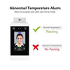 DT20W 4.3 بوصة قياس درجة الحرارة بالأشعة تحت الحمراء للوجه ديناميكي PalmPrint نظام التحكم في الوصول الطرفي آلة الحضور بكلمة مرور الوجه شاشة تعمل باللمس كاميرا عالية الدقة EU Plug