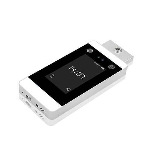 DT20W 4.3 بوصة قياس درجة الحرارة بالأشعة تحت الحمراء للوجه ديناميكي PalmPrint نظام التحكم في الوصول الطرفي آلة الحضور بكلمة مرور الوجه شاشة تعمل باللمس كاميرا عالية الدقة EU Plug