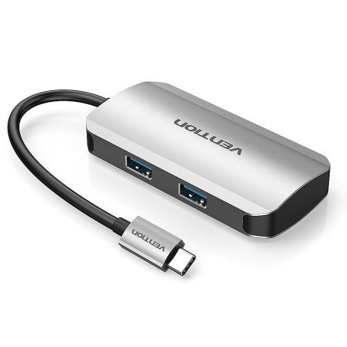 Vention TGHHB 5IN1 USB-C HUB Type-C إلى 4 * USB 3.0 + PD كمبيوتر محمول PC USB 3.0 HUB محول محول مقسم