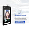 DT-10W 7 بوصة قياس درجة الحرارة PalmPrint التعرف الديناميكي للوجه جهاز طرفي نظام التحكم في الوصول آلة الحضور بكلمة مرور الوجه شاشة تعمل باللمس قابس الاتحاد الأوروبي