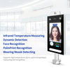 DT-10W 7 بوصة قياس درجة الحرارة PalmPrint التعرف الديناميكي للوجه جهاز طرفي نظام التحكم في الوصول آلة الحضور بكلمة مرور الوجه شاشة تعمل باللمس قابس الاتحاد الأوروبي
