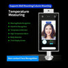 DT-10W 7 بوصة قياس درجة الحرارة PalmPrint التعرف الديناميكي للوجه جهاز طرفي نظام التحكم في الوصول آلة الحضور بكلمة مرور الوجه شاشة تعمل باللمس قابس الاتحاد الأوروبي