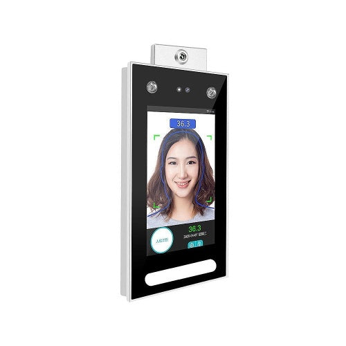 DT-10W 7 بوصة قياس درجة الحرارة PalmPrint التعرف الديناميكي للوجه جهاز طرفي نظام التحكم في الوصول آلة الحضور بكلمة مرور الوجه شاشة تعمل باللمس قابس الاتحاد الأوروبي