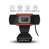 1080P 2MP Wide-Angle HD Webcam 30fps Auto Focusing Web Cam Noise-reduction MIC Laptop Computer Camera USB Plug & Play with Extension Cable for Laptop Desktop TV Box