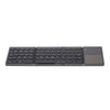 Wireless BT Keyboard Folding Keyboard Portable Ultra Slim BT Keyboard with Touchpad for Windows/Android/iOS Grey