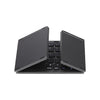 Wireless BT Keyboard Folding Keyboard Portable Ultra Slim BT Keyboard with Touchpad for Windows/Android/iOS Grey