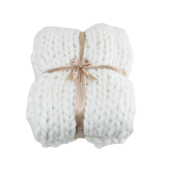 التخييم بطانية متماسكة عالية الجودة - بيضاء