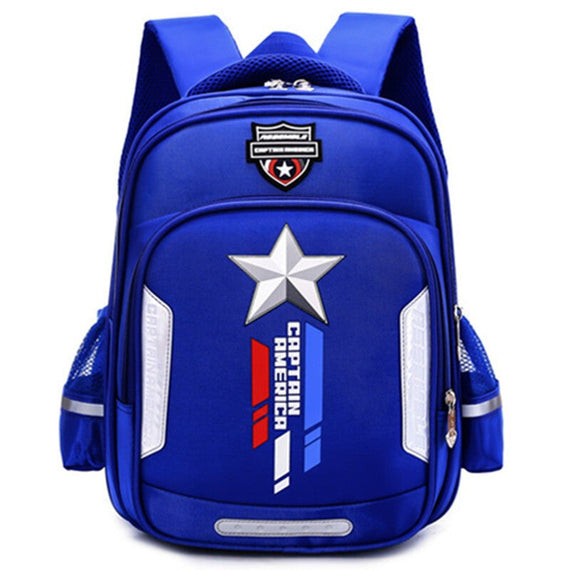 Captain America School Bag -  Blue