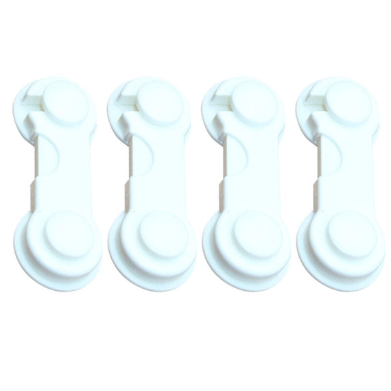 4Pcs Child Security Fridge Safety Lock - White