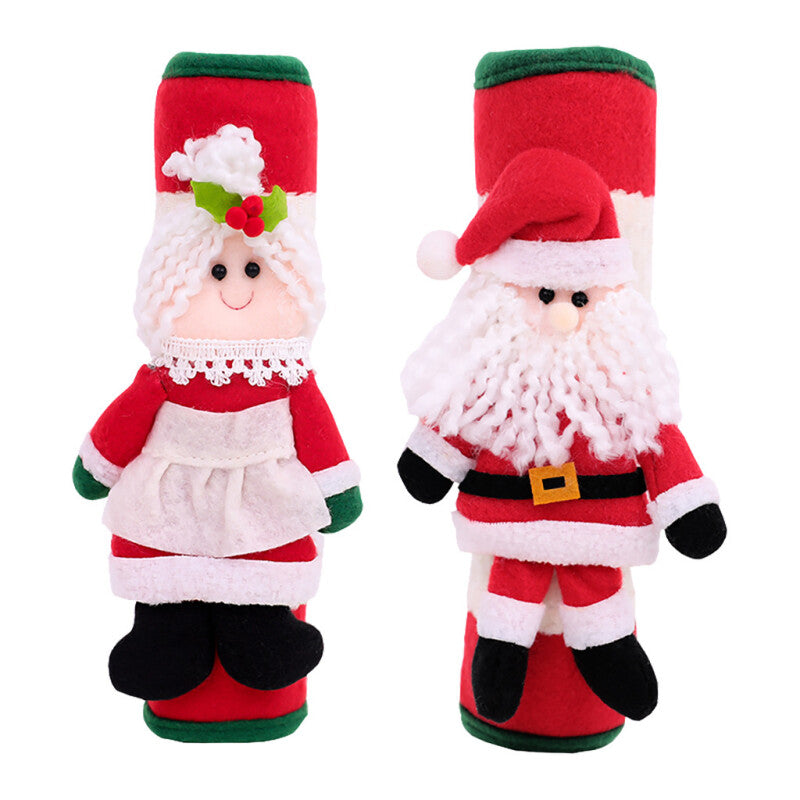 Christmas Refrigerator Door Handle Cover - Multicolor