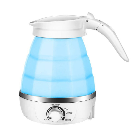 Collapsible Electric Kettle with Dual Voltage - Blue