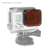 مجموعة مرشحات عدسات الغوص الاحترافية القابلة للتحويل من Andoer تتضمن 5 مرشحات عدسات لكاميرا GoPro Hero 3+/4