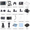 Andoer Ultra HD Action Sports Camera 2.0 "LCD 16MP 4K 25FPS 1080P 60FPS 4X ZOOM WIFI 25mm 173 درجة عريضة عريضة للماء 30M CAR DVR DV CAM CAM DIVIVE BICYCLE BICYCLE